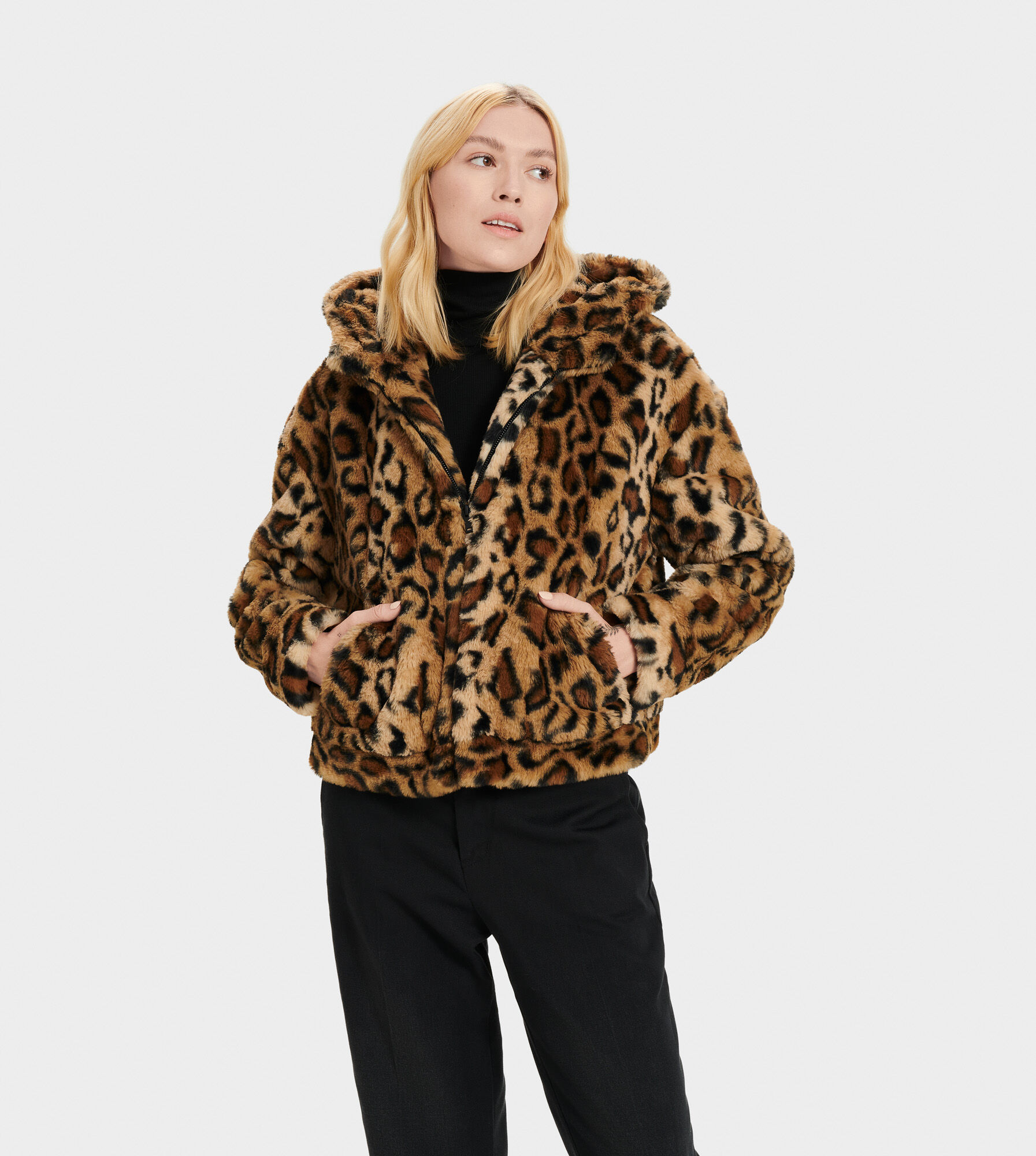 ugg leopard coat